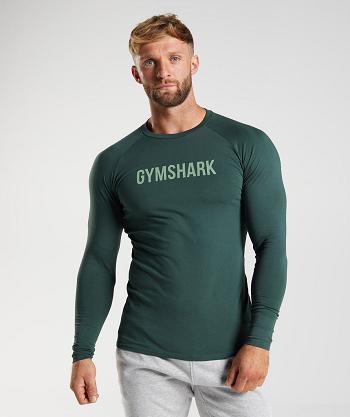 Long Sleeve Gymshark Apollo Hombre Obsidian | CO 3515KOR